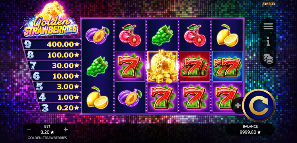 Golden Strawberries Slot Gameplay