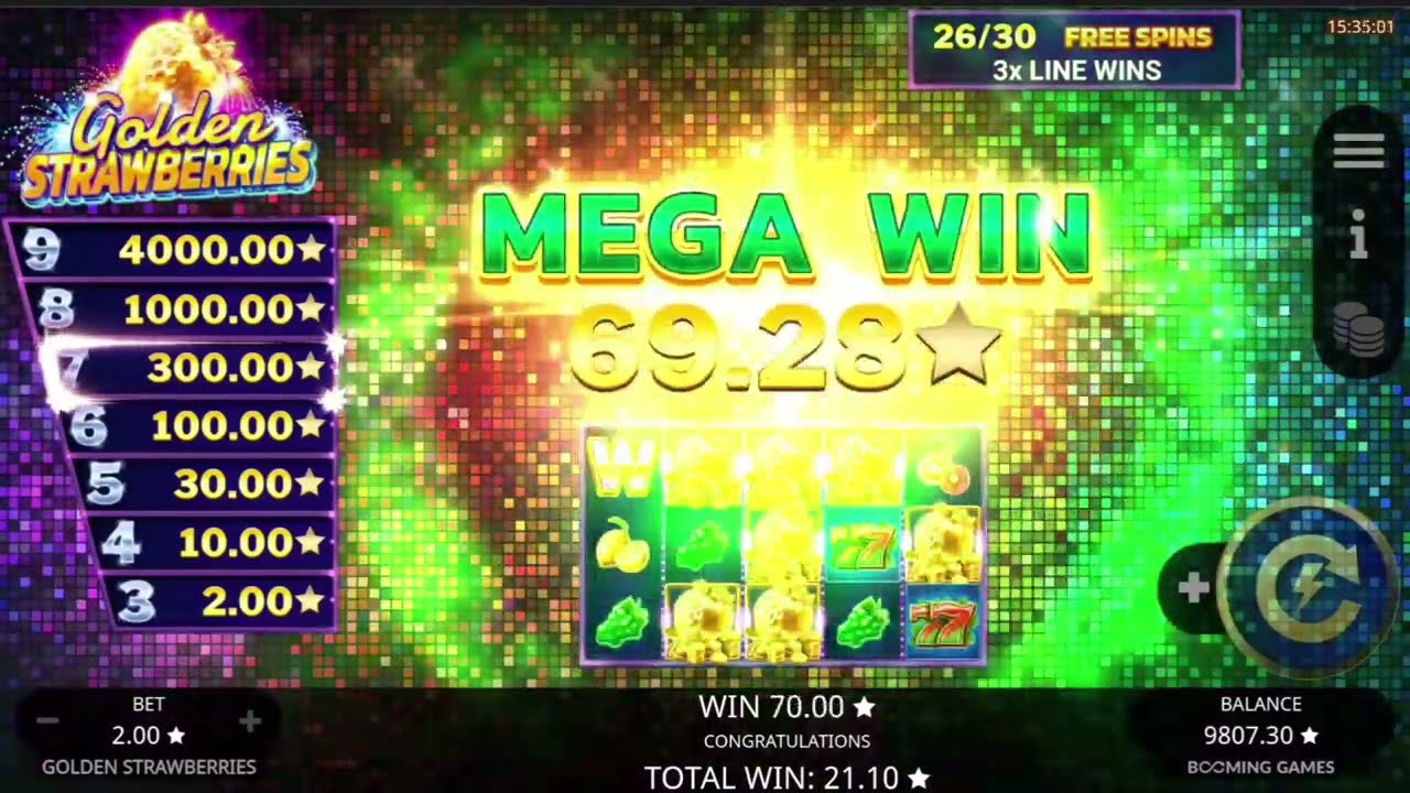 Golden Strawberries Slot Big Win