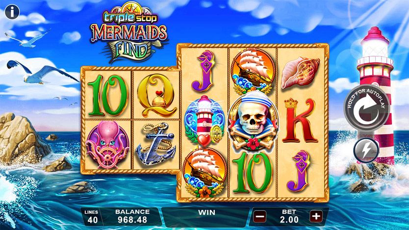 Triple Stop Mermaids Finds Slot Gameplay