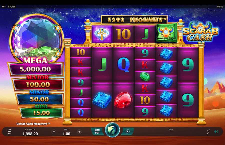 Scarab Cash Megaways slot big win