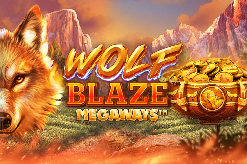 Wolf Blaze Megaways Slot Logo